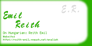 emil reith business card